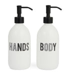 Anya Hindmarch bone china hand and body wash dispenser set - British product