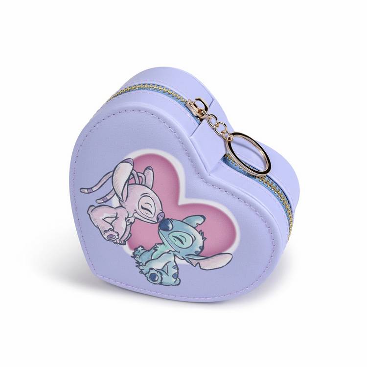 Disney Stitch and Angel heart jewellery box and bracelet set, imported from the UK