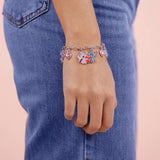 Disney Stitch and Angel heart jewellery box and bracelet set, imported from the UK