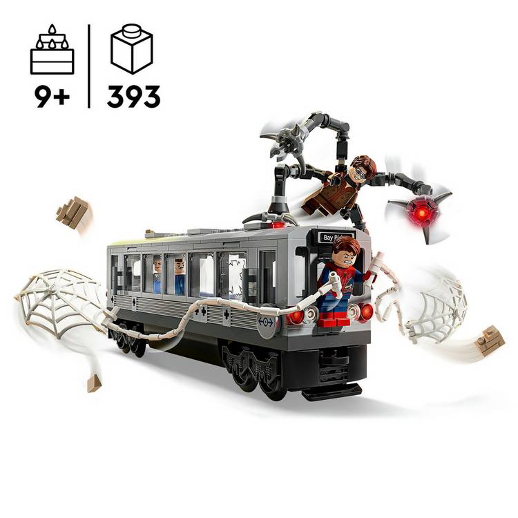 LEGO Marvel Spider-Man subway train building set 76321, UK version