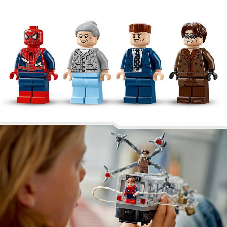 LEGO Marvel Spider-Man subway train building set 76321, UK version