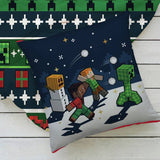 Argos Minecraft Christmas Snowy Square Cushion 40x40cm- Buy online at McGrocer