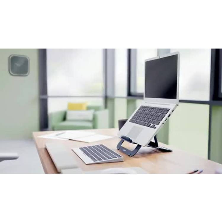 Leitz Ergo Aluminium Laptop Stand Dark Grey, imported from the UK