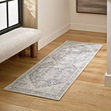Argos Habitat Vintage Effect Grey Flatweave Runner, 66cm x 200cm- Buy online at McGrocer