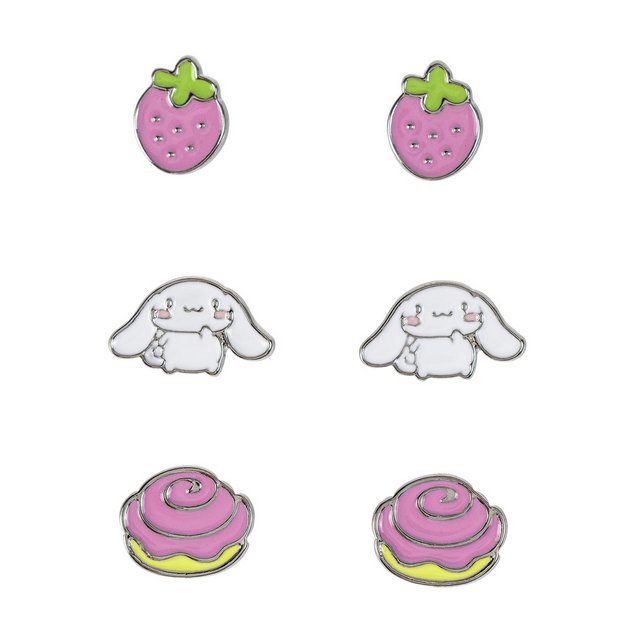 Sanrio Cinnamoroll stud earrings pack of 3 (British brand)