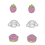 Sanrio Cinnamoroll stud earrings pack of 3 (British brand)