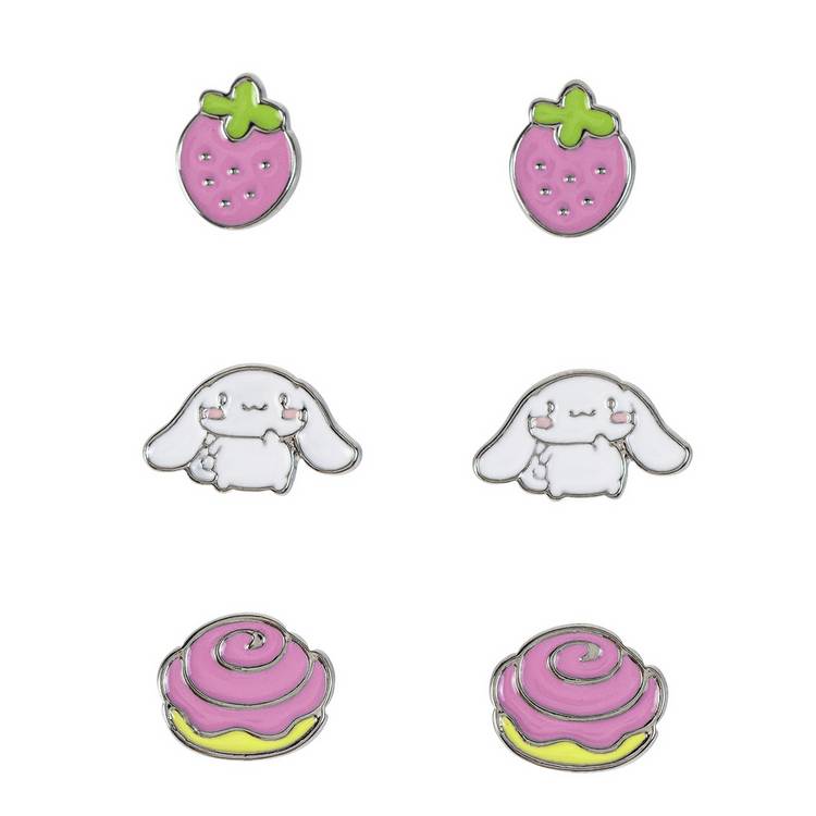 Sanrio Cinnamoroll stud earrings pack of 3 (British brand)