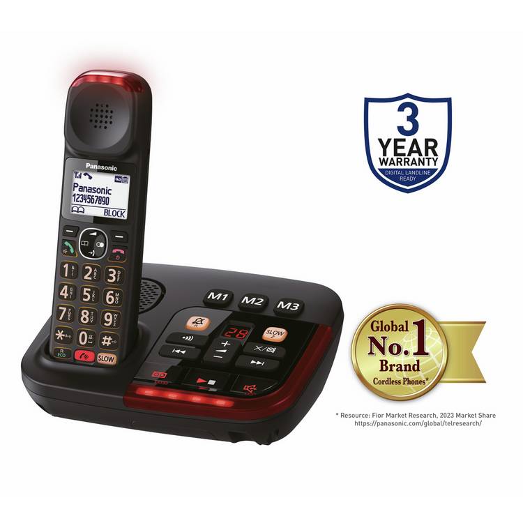 Panasonic cordless phone with answer machine, imported from the UK