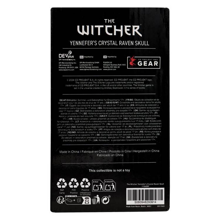 Fanattik Witcher 3 Crystal Skull Replica 12cm (British brand)