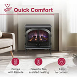 Dimplex Emberly electric stove 2kW black, imported from the UK