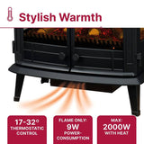 Dimplex Emberly electric stove 2kW black, imported from the UK