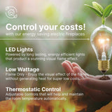 Dimplex Emberly electric stove 2kW black, imported from the UK