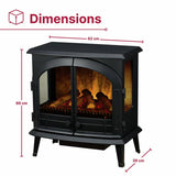 Dimplex Emberly electric stove 2kW black, imported from the UK