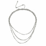 Liars & Lovers silver plated multilayer pendant necklace 45cm, imported from the UK