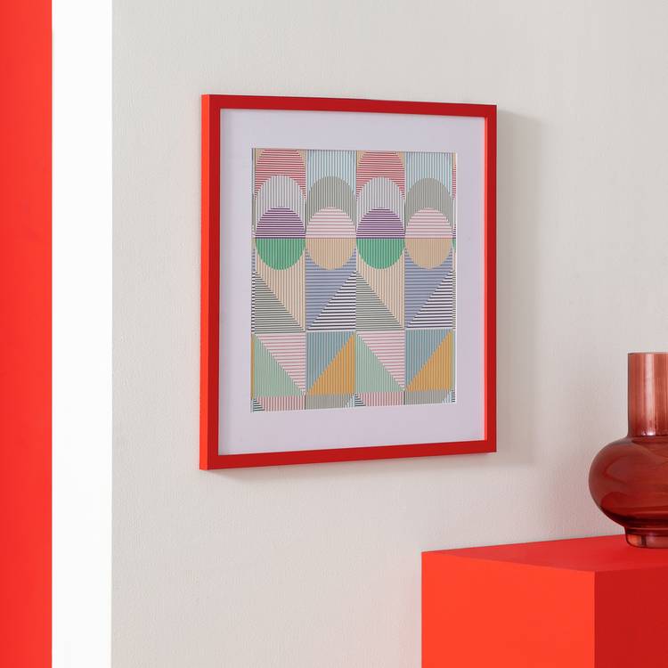 Habitat red picture frame 40x40cm, imported from the UK