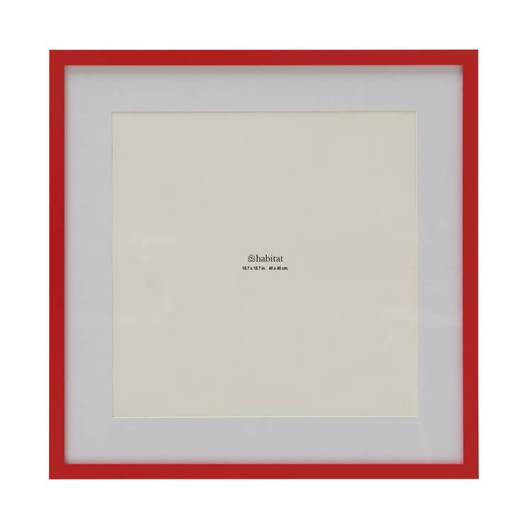 Habitat red picture frame 40x40cm, imported from the UK
