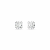 Swarovski Stilla rhodium plated crystal stud earrings, UK version