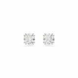Swarovski Stilla rhodium plated crystal stud earrings, UK version