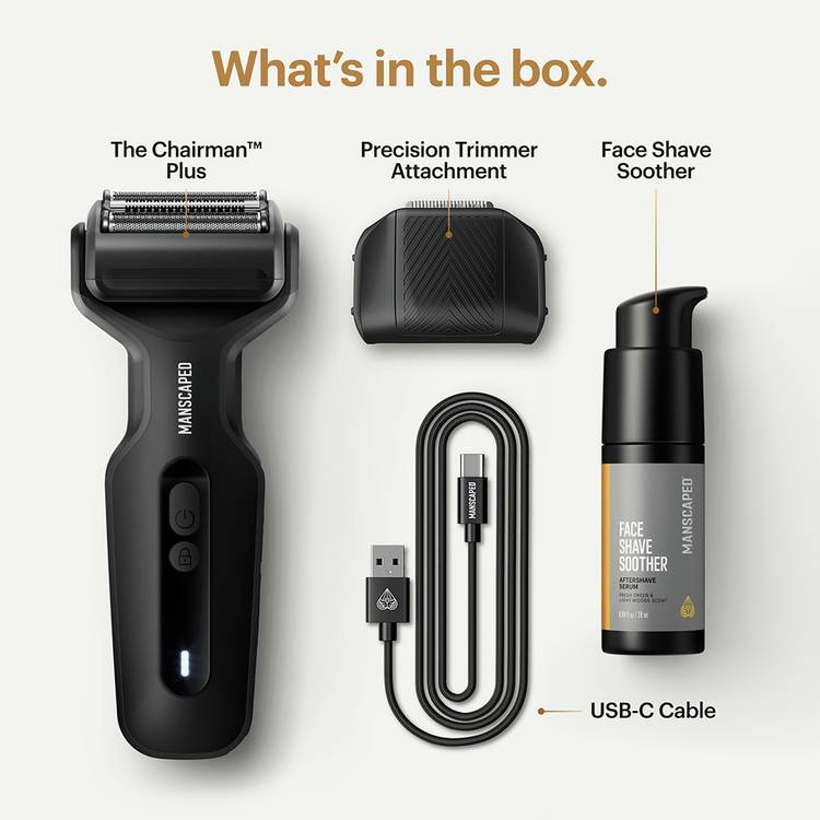 Manscaped Chairman Plus Essentials Kit (British brand)