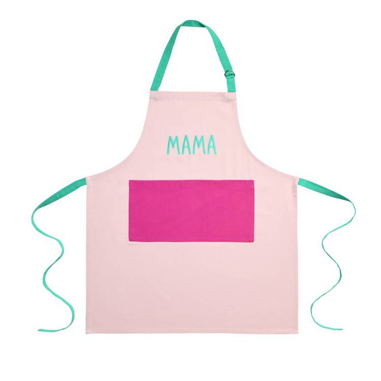 Argos Home MAMA embroidery text cotton apron multicolour, UK version