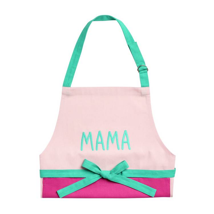 Argos Home MAMA embroidery text cotton apron multicolour, UK version
