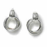 Argos Freedom Silver-tone Chunky Interlock Earrings- Buy online at McGrocer