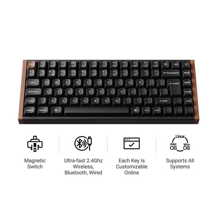 Keychron K2 wireless mechanical keyboard Black, UK version