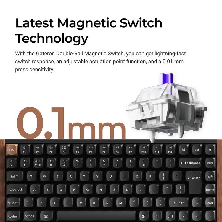 Keychron K2 wireless mechanical keyboard Black, UK version