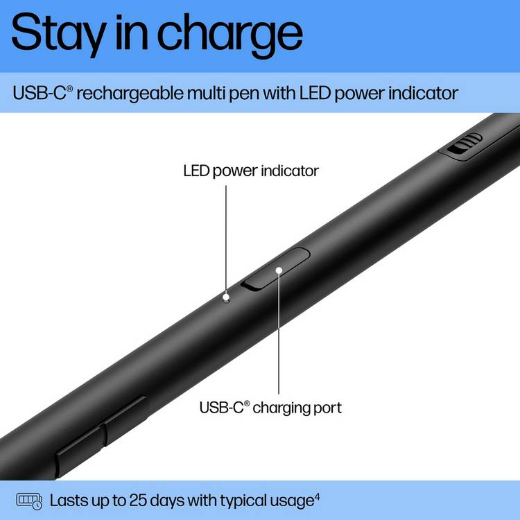 HP 700 rechargeable multi pen (British brand)