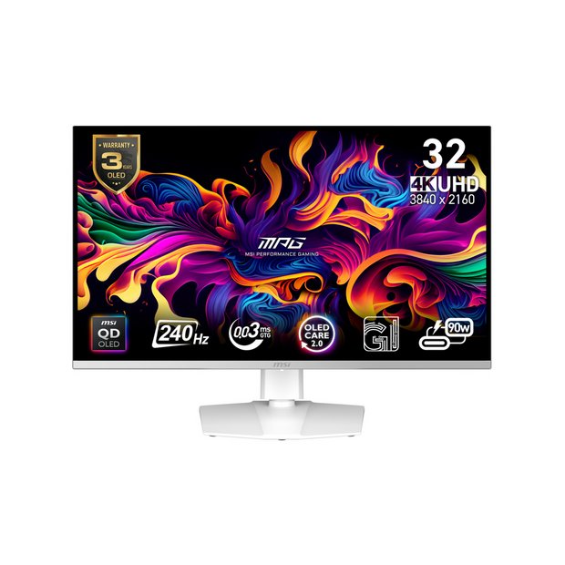 MSI MPG 321URXW QD-OLED gaming monitor 32-inch, imported from the UK