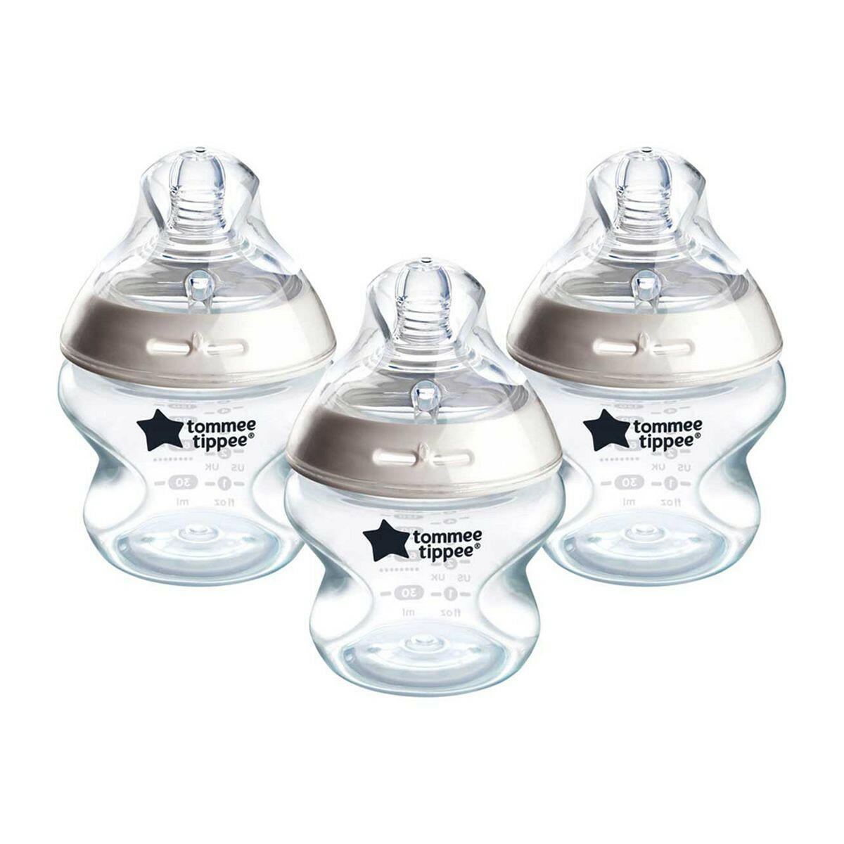 Tommee Tippee Natural Start Anti-Colic Baby Bottle, Slow Flow Breast-Like Teat, Anti-Colic Valve, Self-Sterilising, Pack of 3 GOODS Boots