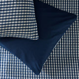 Habitat gingham seersucker navy bedding set single, imported from the UK