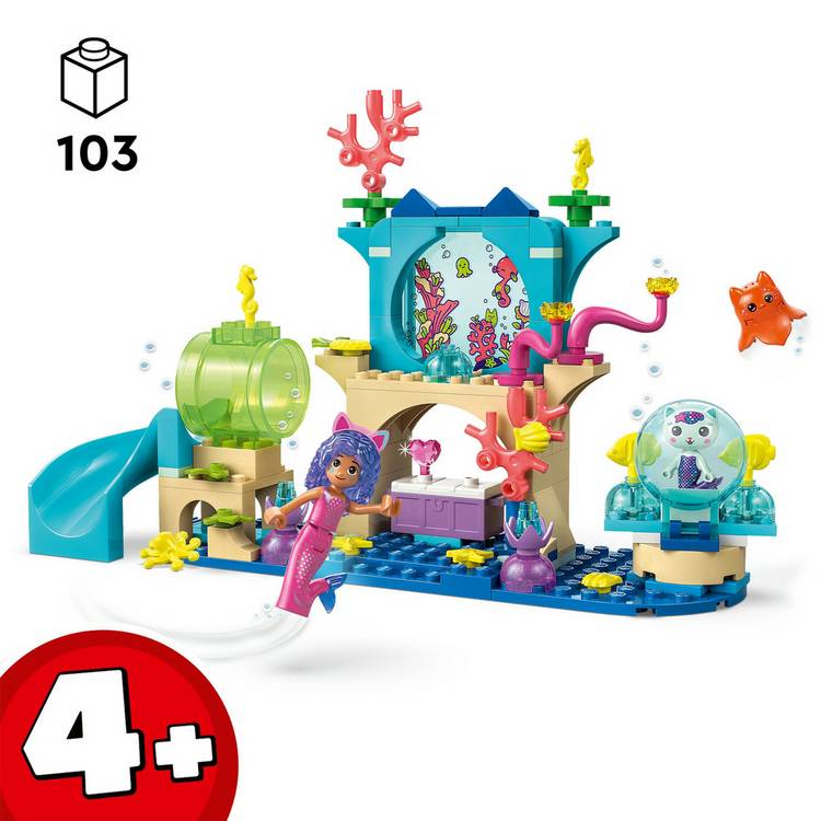LEGO Gabby's Dollhouse Mermaid Aquarium Adventure building set - British product