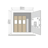 Yale large fire resistant digital safe, imported from the UK