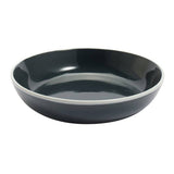 Argos Home pasta bowls set charcoal white rim, UK version