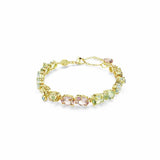 Argos Swarovski Crystal Gema Tennis Bracelet Gold Tone Plated 15.5cm- Buy online at McGrocer
