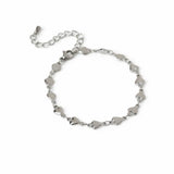Argos Freedom Stainless Steel Silver Tone Heart Bracelet 24cm- Buy online at McGrocer