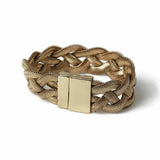 Argos Freedom Gold Tone Snake Chain Plait Bracelet- Buy online at McGrocer
