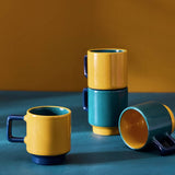 Argos Habitat Colour Block Stacking Espresso Mugs Pack of 4- Buy online at McGrocer
