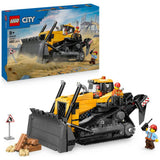 LEGO City Yellow Bulldozer construction toy building set, imported from the UK
