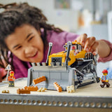 LEGO City Yellow Bulldozer construction toy building set, imported from the UK