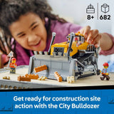 LEGO City Yellow Bulldozer construction toy building set, imported from the UK