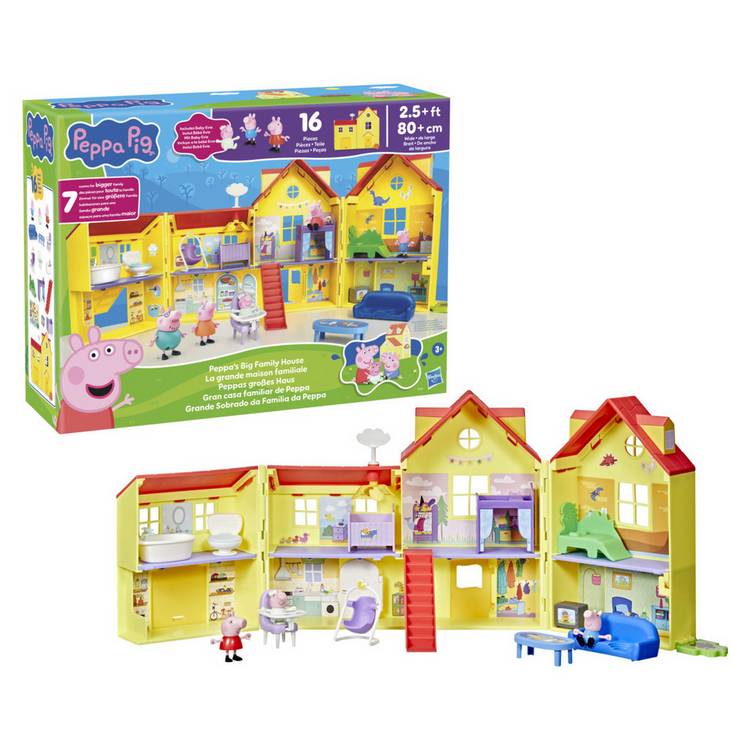 Peppa Pig Big Family House playset 7 rooms - British product