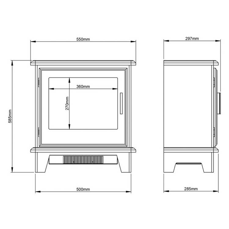 Be Modern Southgate freestanding electric stove Matt Black - British product