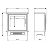 Be Modern Southgate freestanding electric stove Matt Black - British product