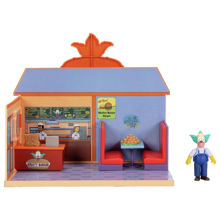 The Simpsons Krusty Burger interactive playset with Krusty Clown figure (British brand)