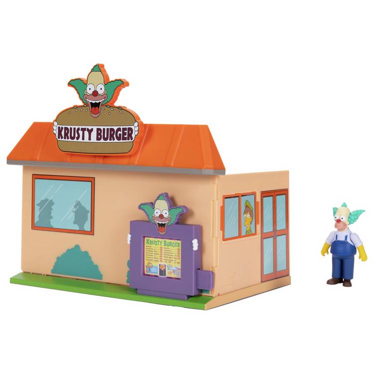 The Simpsons Krusty Burger interactive playset with Krusty Clown figure (British brand)