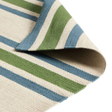 Habitat stripe green flatweave runner 66x200cm (British brand)