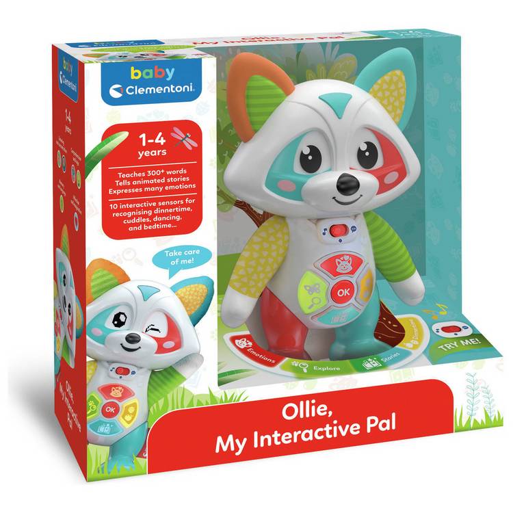 Clementoni Ollie interactive pal with animated eyes, UK version