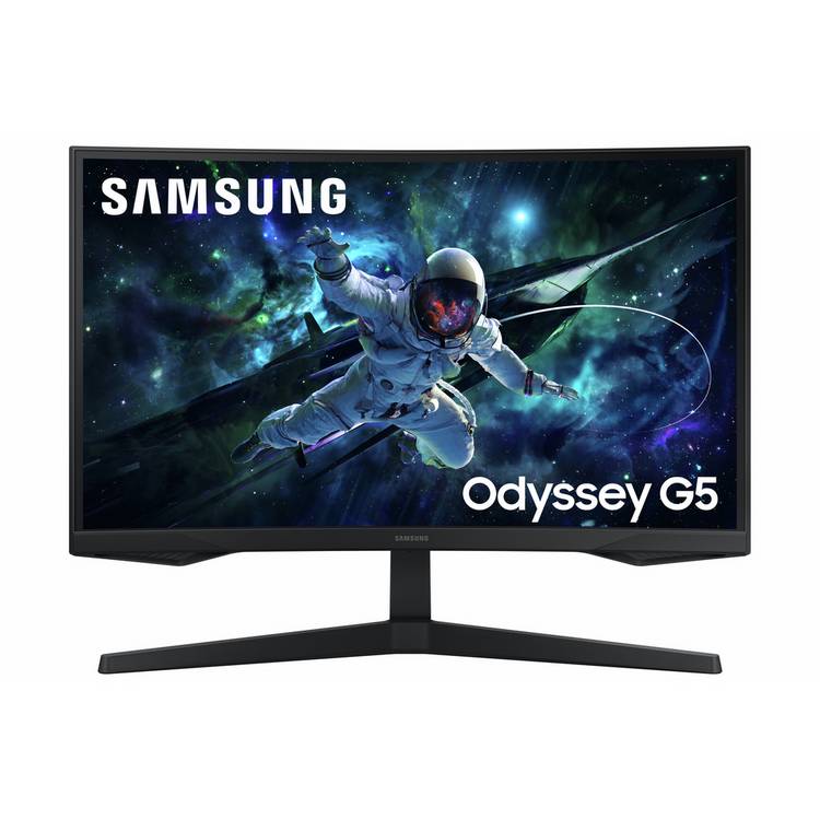 Samsung Odyssey G5 27 inch QHD curved gaming monitor, imported from the UK